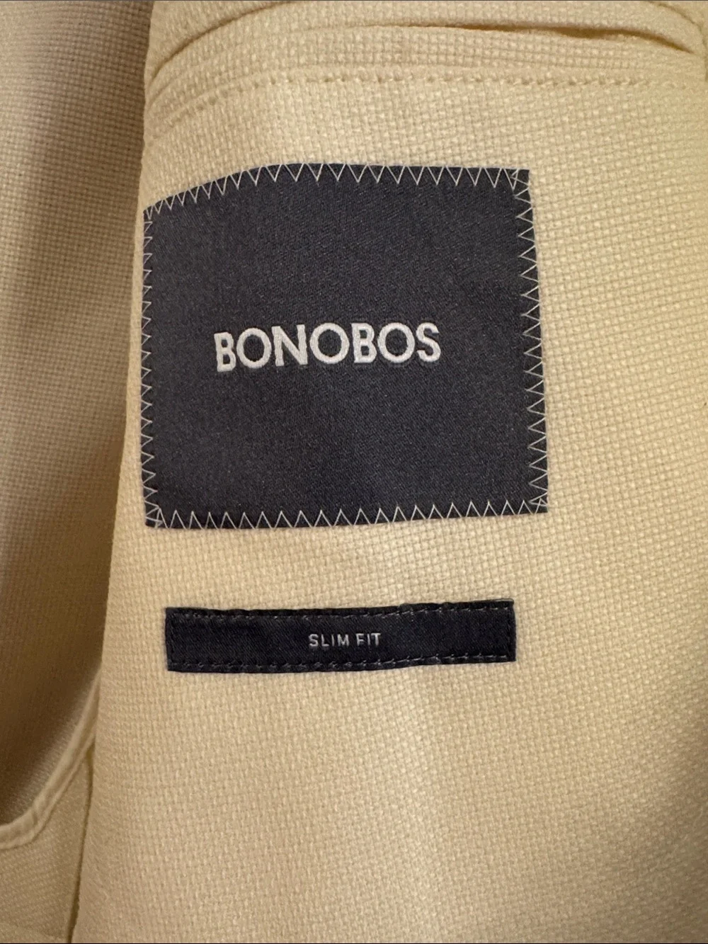 Bonobos VBC Jetsetter Unconstructed Italian Wool Blazer Slim Fit Men’s 38S